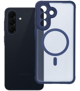 Matinis mėlynas / skaidrus dėklas Samsung Galaxy A57 5G telefonui "Full Matte Mag Cover"