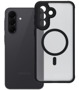 Matinis juodas / skaidrus dėklas Samsung Galaxy A37 5G telefonui "Full Matte Mag Cover"