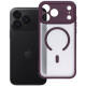 Matinis Bordo / skaidrus dėklas Apple iPhone 17 Pro Max / 18 Pro Max telefonui "Full Matte Mag Cover"