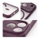 Matinis bordo / skaidrus dėklas Apple iPhone 17 Pro / 18 Pro telefonui "Full Matte Mag Cover"