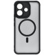 Matinis juodas / skaidrus dėklas Xiaomi Redmi Note 17 Pro 5G telefonui "Full Matte Mag Cover"
