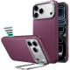 Bordo dėklas Apple iPhone 17 Pro Max / 18 Pro Max telefonui "ESR Leather Kickstand Magsafe"