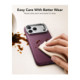 Bordo dėklas Apple iPhone 17 Pro Max / 18 Pro Max telefonui "ESR Leather Kickstand Magsafe"