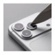 Sidabrinės spalvos kameros apsauga Apple iPhone 18 Pro / 18 Pro Max telefonui "Tech-Protect Camring Fit+"