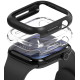 Matinis juodas ir skaidrus dėklai Apple Watch 12 (42mm) laikrodžiui "Ringke Slim 2-Pack"
