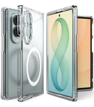 Skaidrus dėklas Samsung Galaxy Z Fold 8 telefonui "Ringke Fusion Magnetic Magsafe"