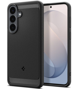 Matinis juodas dėklas Samsung Galaxy S25 FE / S26 FE telefonui "Spigen Rugged Armor"