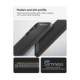 Matinis juodas dėklas Samsung Galaxy S25 FE / S26 FE telefonui "Spigen Rugged Armor"