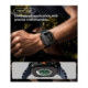 Matinis juodas dėklas + stikliukas Apple Watch Ultra 1 / 2 / 3 / 4 (49 mm) laikrodžiui "Spigen Lock Fit & TG"