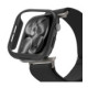 Juodas dėklas + apyrankė Apple Watch 10 / 11 / 12 (46 mm) laikrodžiui "Spigen Fit Lite Ultra + Thin Fit"