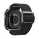 Juodas dėklas + apyrankė Apple Watch 10 / 11 / 12 (46 mm) laikrodžiui "Spigen Fit Lite Ultra + Thin Fit"