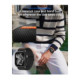 Juodas dėklas + apyrankė Apple Watch 10 / 11 / 12 (46 mm) laikrodžiui "Spigen Fit Lite Ultra + Thin Fit"