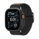 Juodas dėklas + apyrankė Apple Watch Ultra 1 / 2 / 3 / 4 (49 mm) laikrodžiui "Spigen Fit Lite Ultra + Thin Fit"