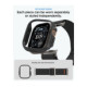 Juodas dėklas + apyrankė Apple Watch Ultra 1 / 2 / 3 / 4 (49 mm) laikrodžiui "Spigen Fit Lite Ultra + Thin Fit"