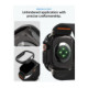Juodas dėklas + apyrankė Apple Watch Ultra 1 / 2 / 3 / 4 (49 mm) laikrodžiui "Spigen Fit Lite Ultra + Thin Fit"