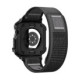 Juodas dėklas + apyrankė Apple Watch 10 / 11 / 12 (46 mm) laikrodžiui "Spigen Athlex Air + Rugged Armor"