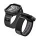 Juodas dėklas + apyrankė Apple Watch 10 / 11 / 12 (46 mm) laikrodžiui "Spigen Athlex Air + Rugged Armor"