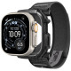 Juodas dėklas + apyrankė Apple Watch Ultra 1 / 2 / 3 / 4 (49 mm) laikrodžiui "Spigen Athlex Air + Rugged Armor"