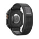Juodas dėklas + apyrankė Apple Watch Ultra 1 / 2 / 3 / 4 (49 mm) laikrodžiui "Spigen Athlex Air + Rugged Armor"