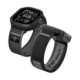 Juodas dėklas + apyrankė Apple Watch Ultra 1 / 2 / 3 / 4 (49 mm) laikrodžiui "Spigen Athlex Air + Rugged Armor"
