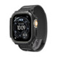 Juodas dėklas + apyrankė Apple Watch Ultra 1 / 2 / 3 / 4 (49 mm) laikrodžiui "Spigen Athlex Air + Rugged Armor"