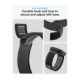 Juodas dėklas + apyrankė Apple Watch Ultra 1 / 2 / 3 / 4 (49 mm) laikrodžiui "Spigen Athlex Air + Rugged Armor"