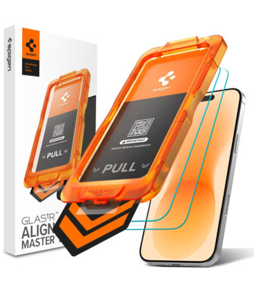 Apsauginis grūdintas stiklas Apple iPhone 17 Pro / 18 Pro telefonui "Spigen ALM S Glas.tR Slim Anti Reflection 2-Pack"