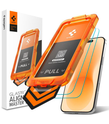 Apsauginis grūdintas stiklas Apple iPhone 17 Pro Max / 18 Pro Max telefonui "Spigen ALM S Glas.tR Slim Anti Reflection 2-Pack"