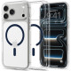 Skaidrus (Mėlynas) dėklas Apple iPhone 17 Pro / 18 Pro telefonui "Spigen Ultra Hybrid Magsafe"