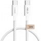 Baltas USB-C - USB-C PD 60W / 3A 50cm laidas "Tech-Protect Ultraboost Lite"