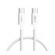 Baltas USB-C - USB-C PD 60W / 3A 50cm laidas "Tech-Protect Ultraboost Lite"