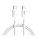 Baltas USB-C - USB-C PD 60W / 3A 150cm laidas "Tech-Protect Ultraboost Lite"