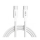 Baltas USB-C - USB-C PD 60W / 3A 300cm laidas "Tech-Protect Ultraboost Lite"