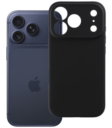 Juodas dėklas Apple iPhone 17 Pro / 18 Pro telefonui "Forcell F-Protect Rubber Premium Magsafe"
