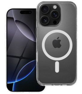 Skaidrus dėklas Apple iPhone 16 Pro telefonui "Forcell F-Protect Clear Hybrid Premium Magsafe"