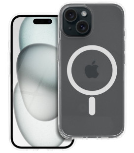 Skaidrus dėklas Apple iPhone 15 telefonui "Forcell F-Protect Clear Hybrid Premium Magsafe"
