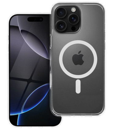 Skaidrus dėklas Apple iPhone 16 Pro Max telefonui "Forcell F-Protect Clear Hybrid Premium Magsafe"