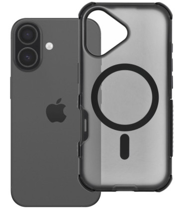 Juodas dėklas Apple iPhone 17 telefonui "Forcell F-Protect BumperX Premium Magsafe"