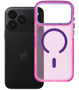 Rožinis dėklas Apple iPhone 17 Pro Max / 18 Pro Max telefonui "Forcell F-Protect Vivid Premium Magsafe"