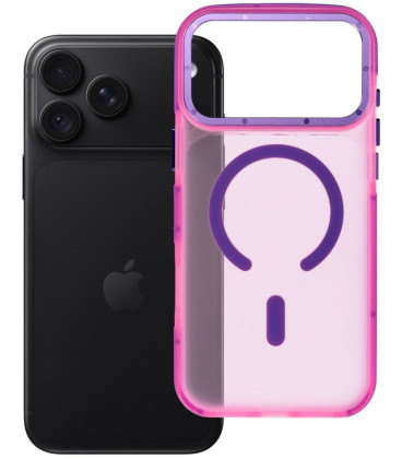 Rožinis dėklas Apple iPhone 17 Pro Max / 18 Pro Max telefonui "Forcell F-Protect Vivid Premium Magsafe"