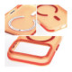 Oranžinis dėklas Apple iPhone 17 Pro / 18 Pro telefonui "Forcell F-Protect Vivid Premium Magsafe"