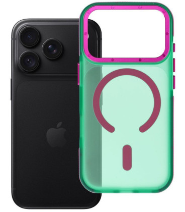 Žalias dėklas Apple iPhone 17 Pro / 18 Pro telefonui "Forcell F-Protect Vivid Premium Magsafe"