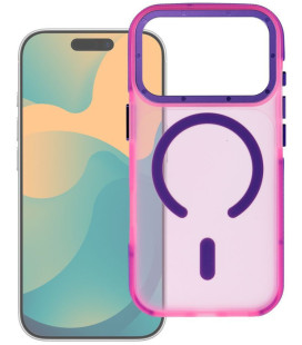 Rožinis dėklas Apple iPhone 17 Pro / 18 Pro telefonui "Forcell F-Protect Vivid Premium Magsafe"