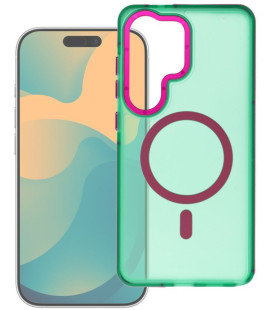 Žalias dėklas Samsung Galaxy S26 Ultra telefonui "Forcell F-Protect Vivid Premium Magsafe"