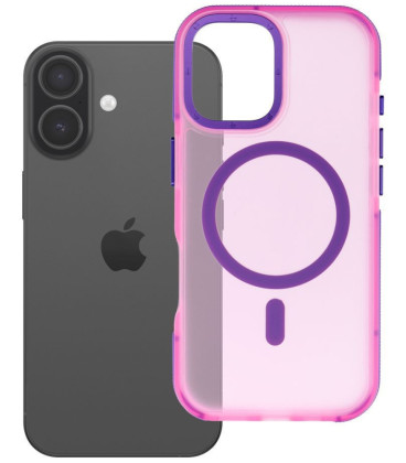 Rožinis dėklas Apple iPhone 17 telefonui "Forcell F-Protect Vivid Premium Magsafe"
