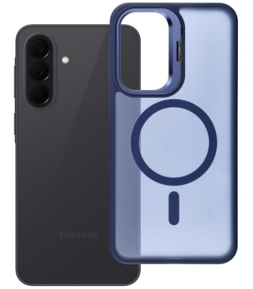 Mėlynas dėklas Samsung Galaxy A37 telefonui "Forcell F-Protect Shadow Stand Premium Magsafe"