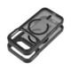 Juodas dėklas Apple iPhone 15 telefonui "Forcell F-Protect Shadow Stand Premium Magsafe"