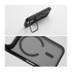 Juodas dėklas Apple iPhone 15 telefonui "Forcell F-Protect Shadow Stand Premium Magsafe"