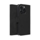 Juodas atverčiamas dėklas Apple iPhone 15 Pro telefonui "Tender Book"