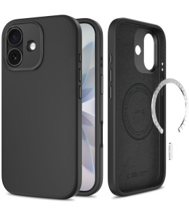 Juodas (Obsidian) dėklas Apple iPhone 17 telefonui "Tech-Protect Uniq Magsafe"
